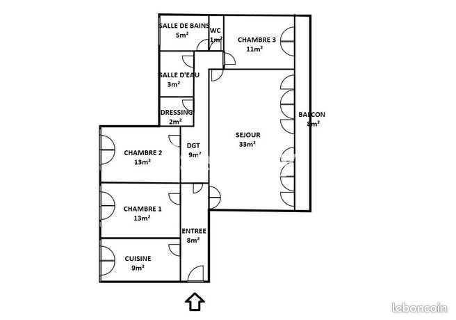 Appartement a louer meudon - 5 pièce(s) - 106 m2 - Surfyn