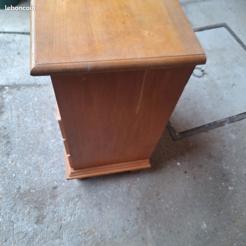 Meuble de rangement 3 tiroirs en bois (image 5)