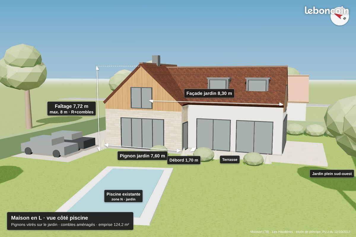 Terrain 2233 m² · à Moisson · 2 233 m² · 109 900 €