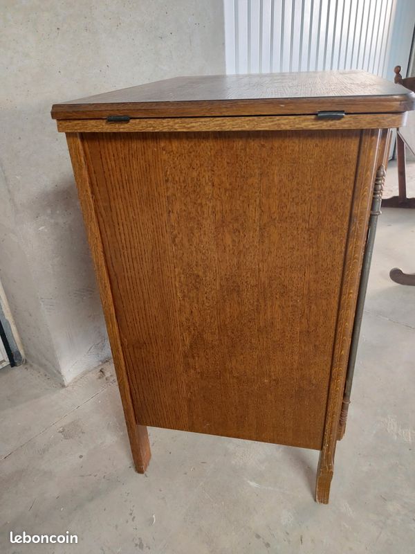Meuble en chêne marque Singer pour machine à coudre très bel état (image 4)