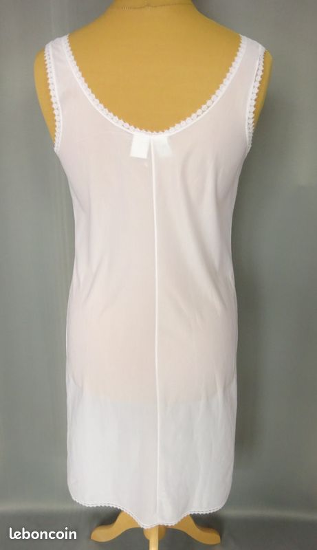 JOLIE COMBINAISON&FOND DE robe vintage jolie dentelle T42 ref VB30 EUR