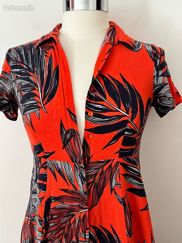 Robe chemisier rétro 🌴 Promod (image 2)