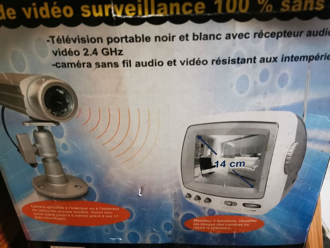 Caméra bébé fleur interphone reconditionné moniteur visiophone video sans  fil ecoute surveillance