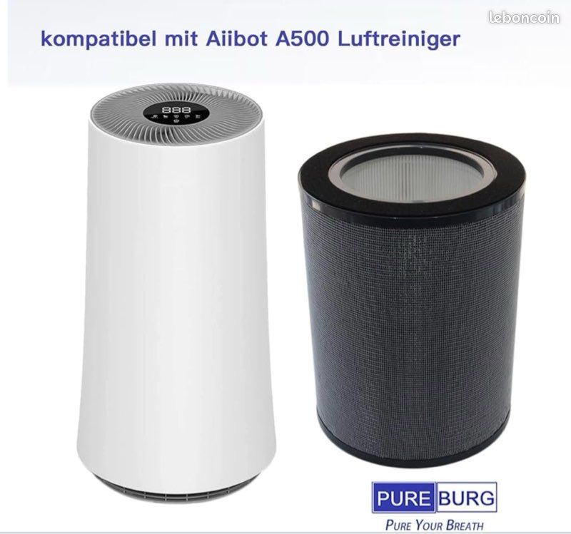 PUREBURG Filtre HEPA de rechange pour purificateur d'air Aiibot A500 (image 1)