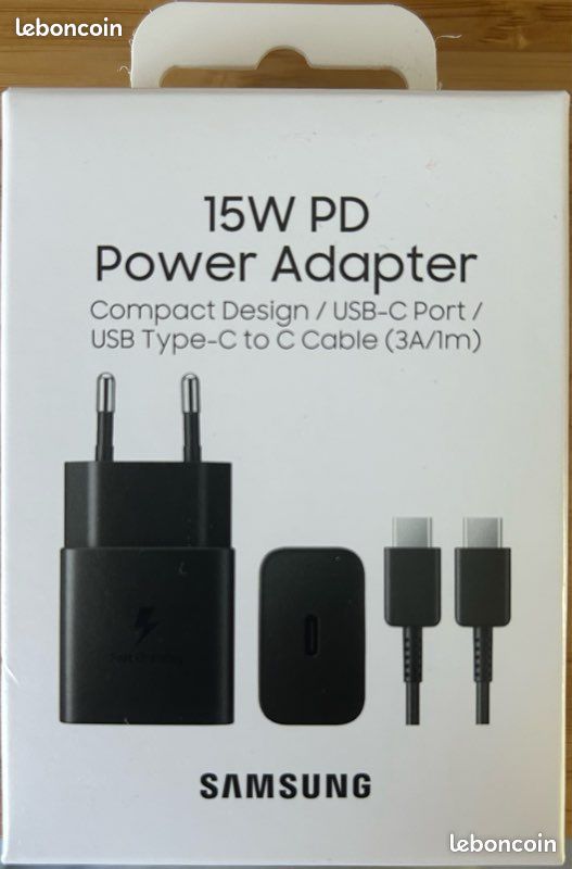 Lot chargeurs Samsung 15W et 35W + 2 câbles USB-C – Neuf, Original (image 2)