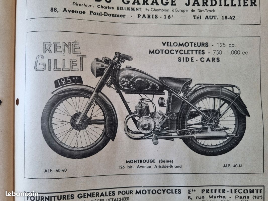 Revue Moto N°189 De Février 1926 - Thème Alcyon, Money Goyon, René Gillet, Occasion Collection