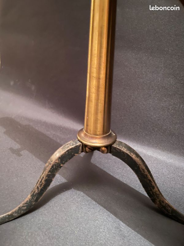 Ancien Appareil Photo Décoratif En Laiton Avec Trépied Bois D'origine Vers 1830
