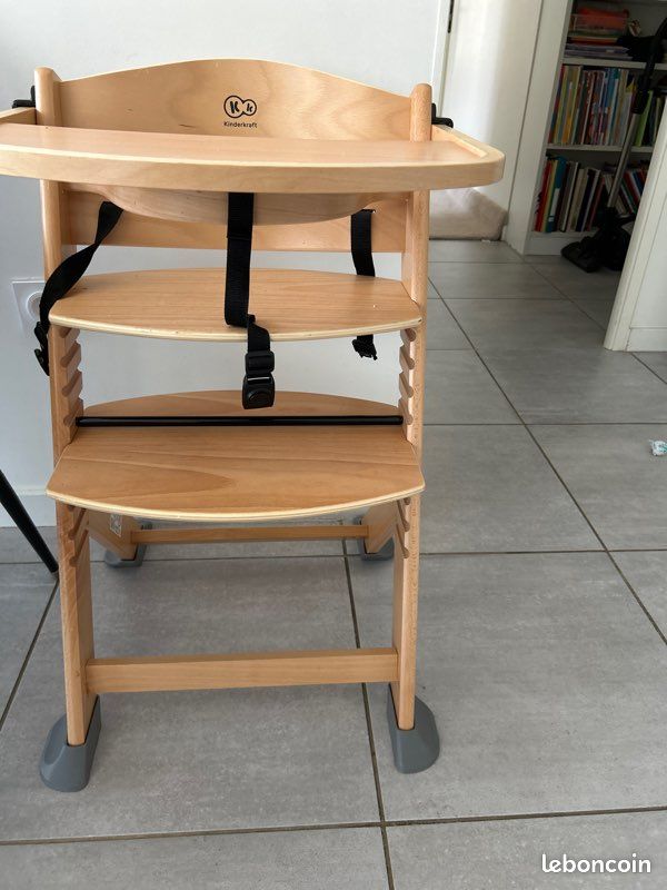 Chaise haute kinderkraft avec transat (image 1)