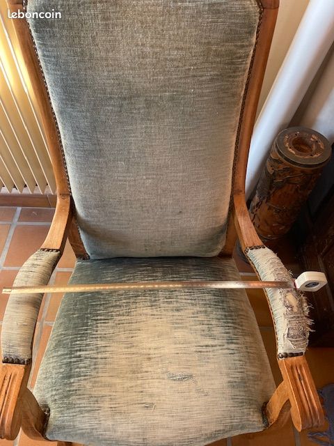 Fauteuils anciens style Louis XV/Louis XVI (image 4)
