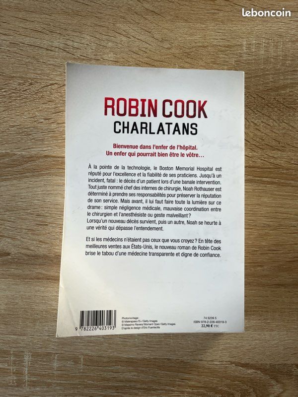 Livre de Robin Cook Charlatans (image 2)