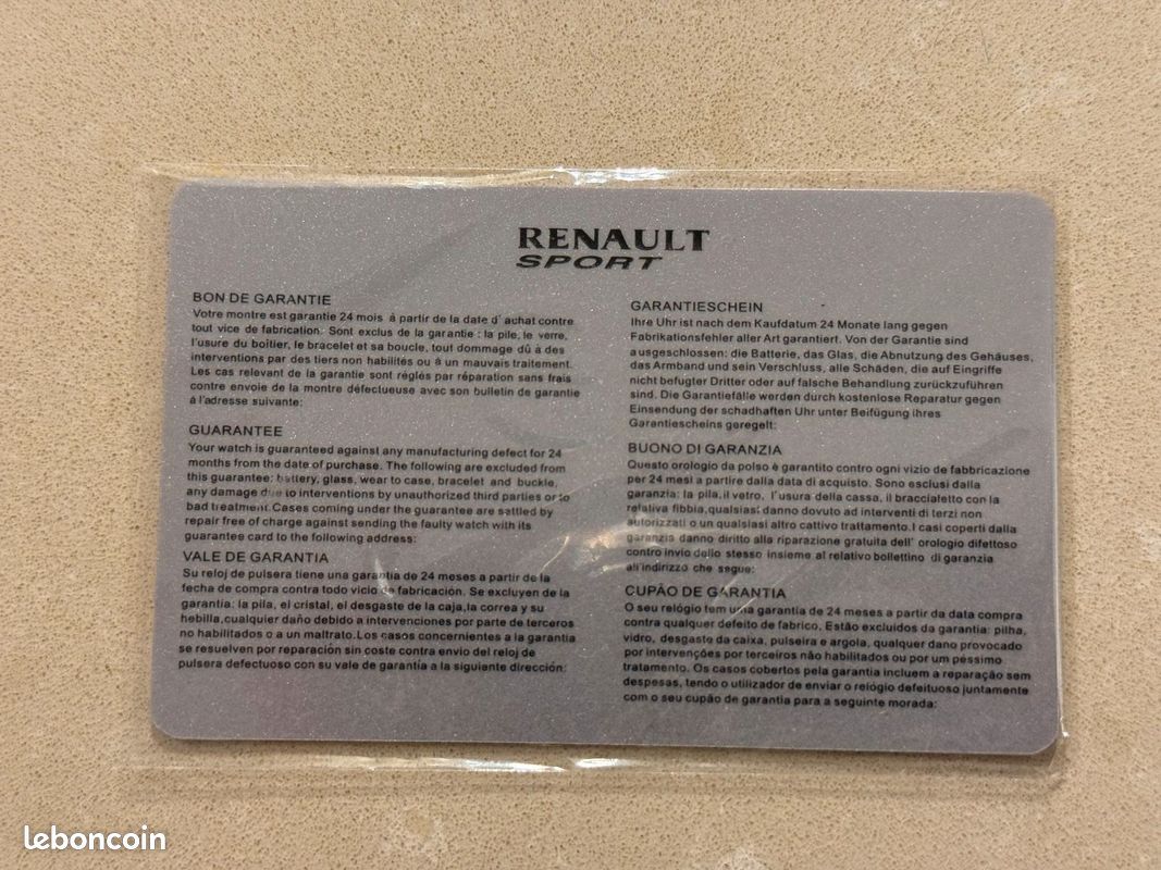Montre Renault Sport quartz Dual Time neuve + coffret collector (image 14)