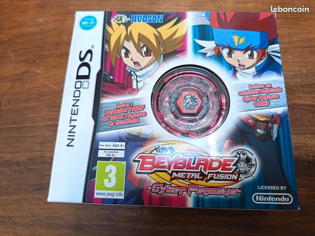 Beyblade métal fusion cyber pégasus DS complet avec la toupie