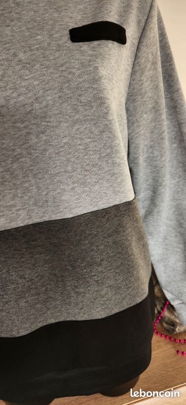 Pull Fin Gris SheIn Taille 40/42 - Coupe Large, Peu Porté, état Excellent, Parfait Pour L'automne