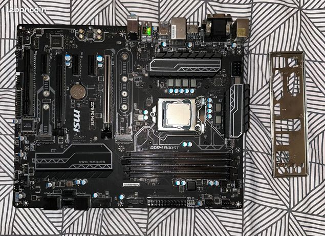 Carte Mère MSI Z270 PC Mate (LGA 1151) - Pour Pièces / Ne Fonctionne Pas - DDR4