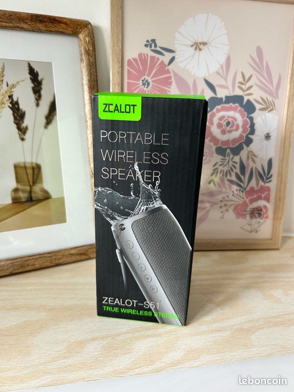 Enceinte Bluetooth ZEALOT S51 – Neuve (image 1)