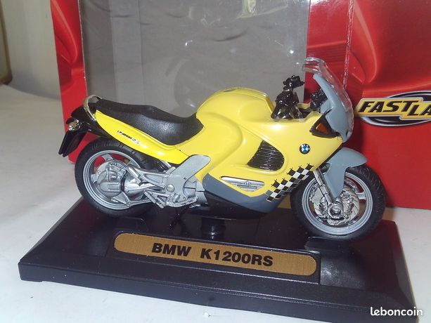 Miniature Moto BMW K 1200 RS - Minichamps 1/18 - Bleue - Collection - Excellent état