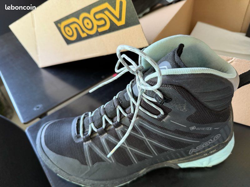 Chaussures de Randonnée Femme Asolo Tahoe Mid Gore-Tex Noir/Bleu (image 3)