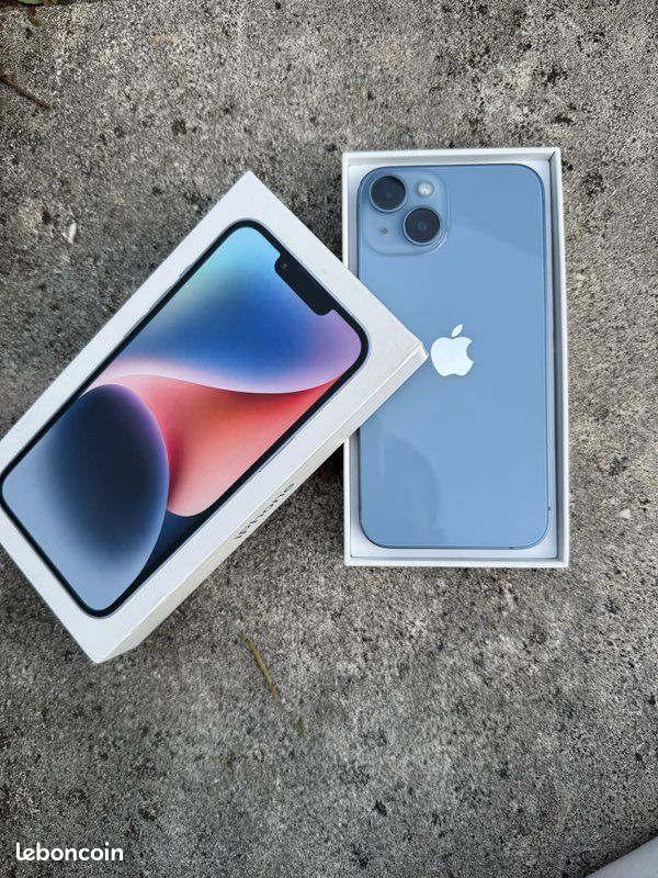 IPhone 14 Bleu HS en l'état - Téléphones & Objets connectés