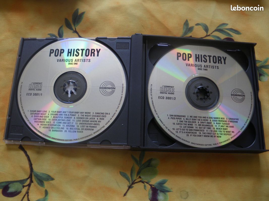 Coffret 4 CD Pop History (image 6)