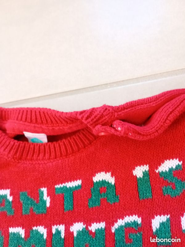 Pull de Noël garçon 3 ans 36 mois Tex (image 7)
