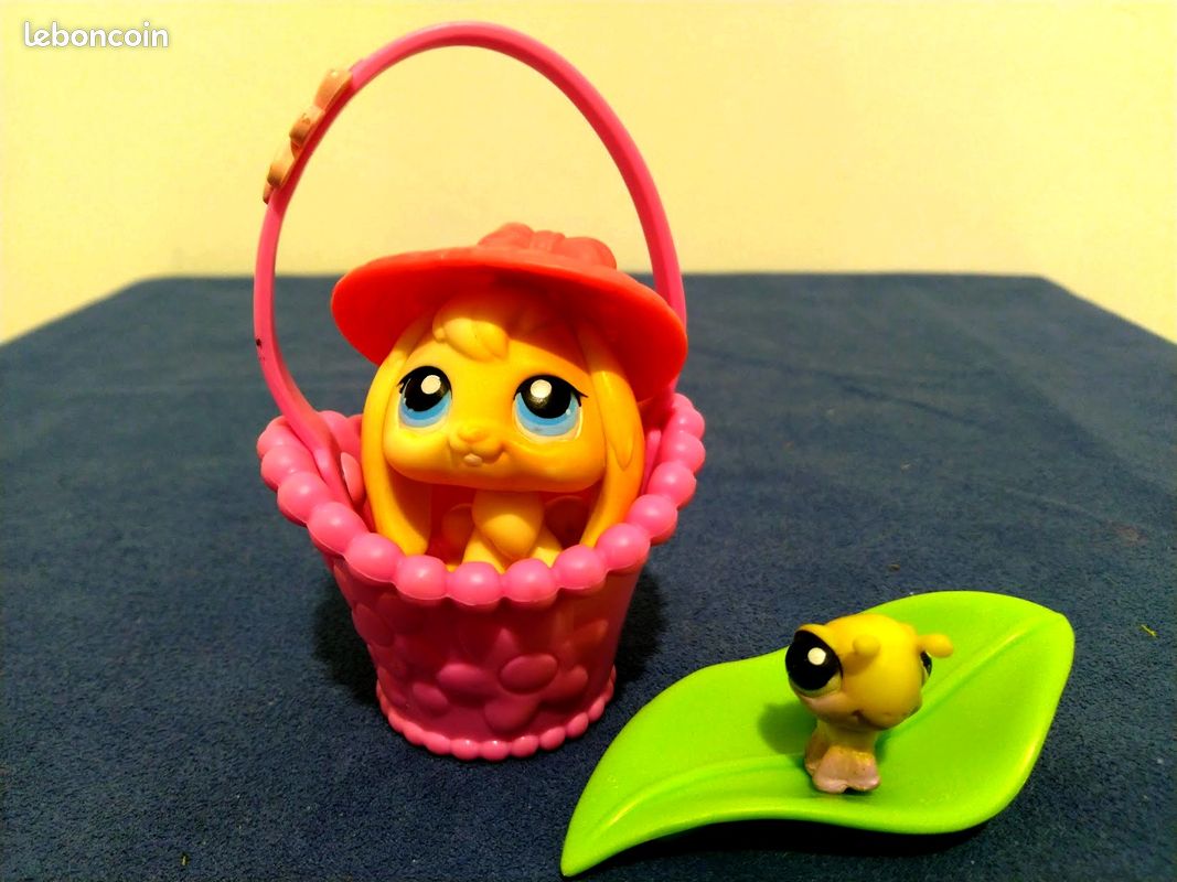 Littlest Pet Shop " Lapin dans son panier" - Hasbro 2004 Complet (image 1)