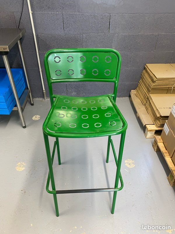 8 chaises haute verte RD Italian design Bar (image 1)