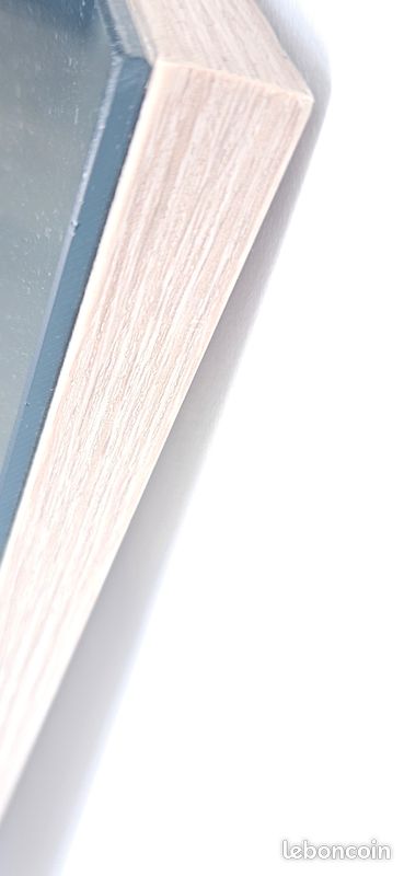 Miroir salle de bain verre/ bois (image 2)