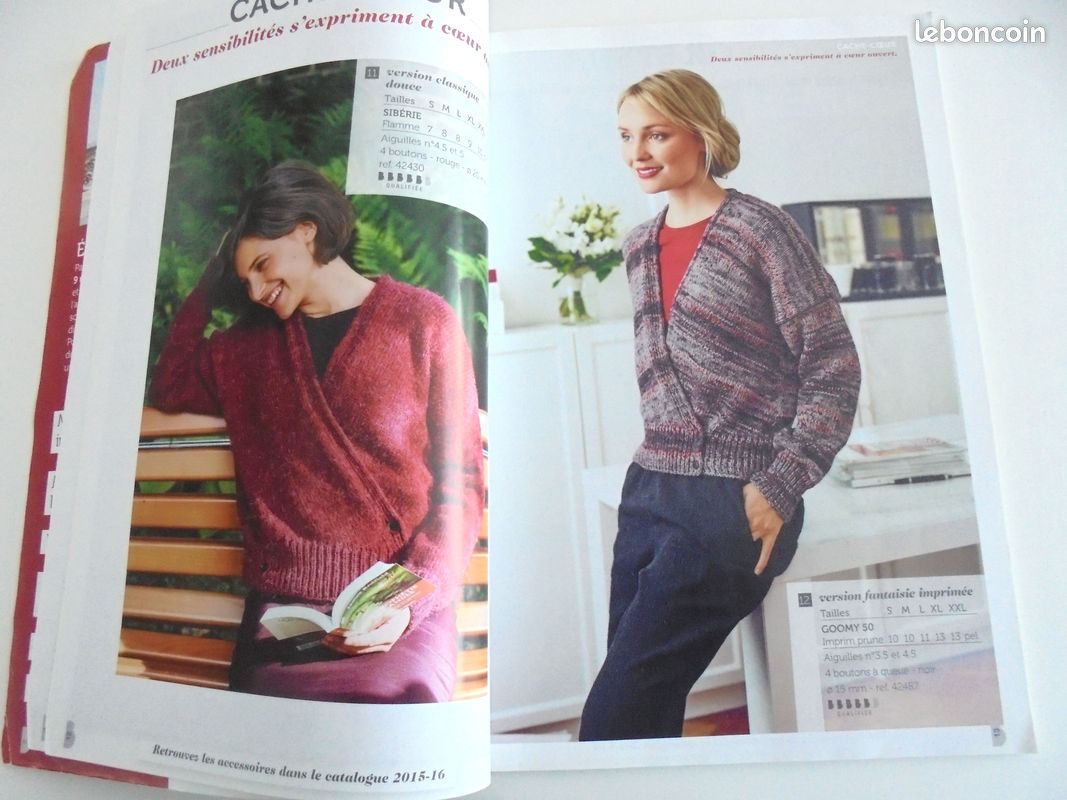 Lot De 3 Catalogues De Tricot Bergère De France - Grandes Tailles, Ville, Soirées - Occasion