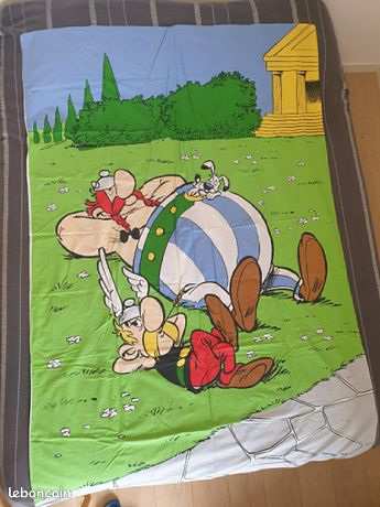 Housse De Couette Astérix Et Obélix 140x200 - Tissage Fremaux - France 1993 - Neuve