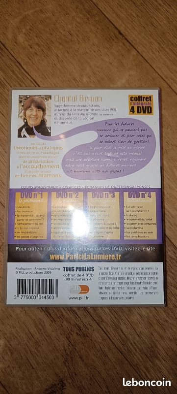4 Dvd ma préparation à l'accouchement de Chantal BIRMAN (image 1)