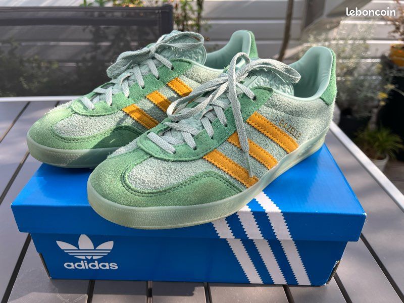 adidas gazelle silver green womens Adidas Gazelle Indoor W sneakers  dispo en ligne maintenant !