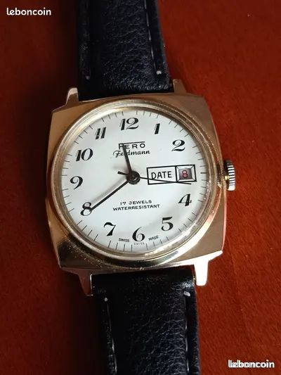 Montre Vintage Mécanique FERO FELDMANN – Ne Fonctionne Pas – Belle Pièce Homme
