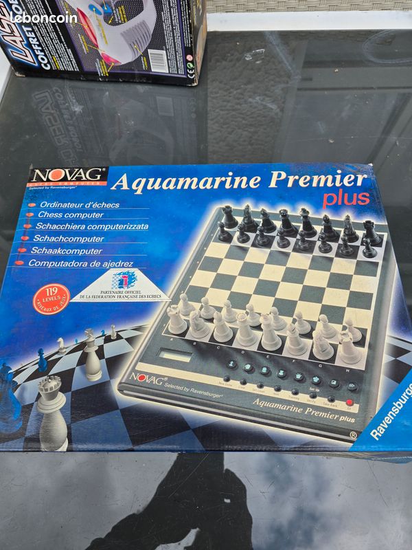 Jeu D Échec Électronique Vintage NOVAG AQUAMARINE PREMIER PLUS / NEUF NEW