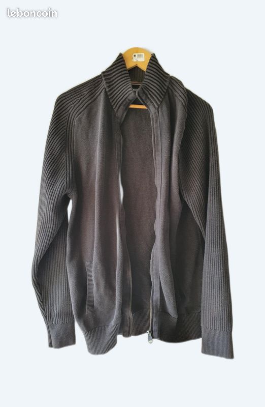 Gilet Homme Celio Gris - Taille XL - Coton, Occasion Très Bon état