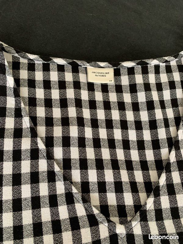 Robe Vichy noir et blanc (image 2)