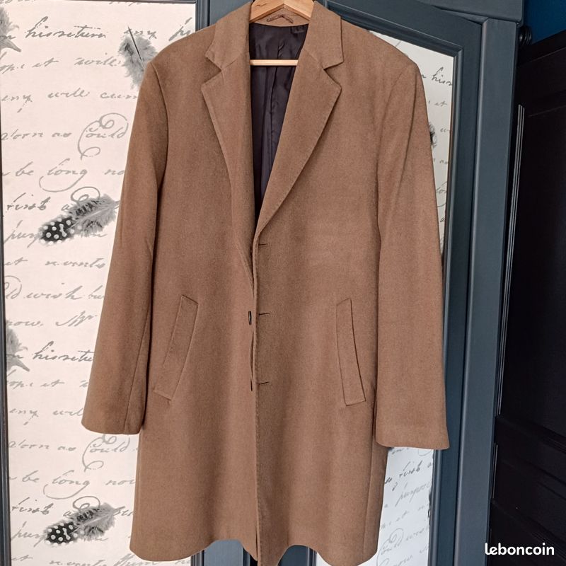 Manteau Marron Burton Taille 52 - Laine Et Alpaga - Neuf Avec étiquettes