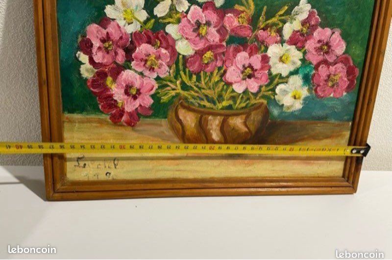 Tableau signé « Bouquet de fleurs » (image 3)