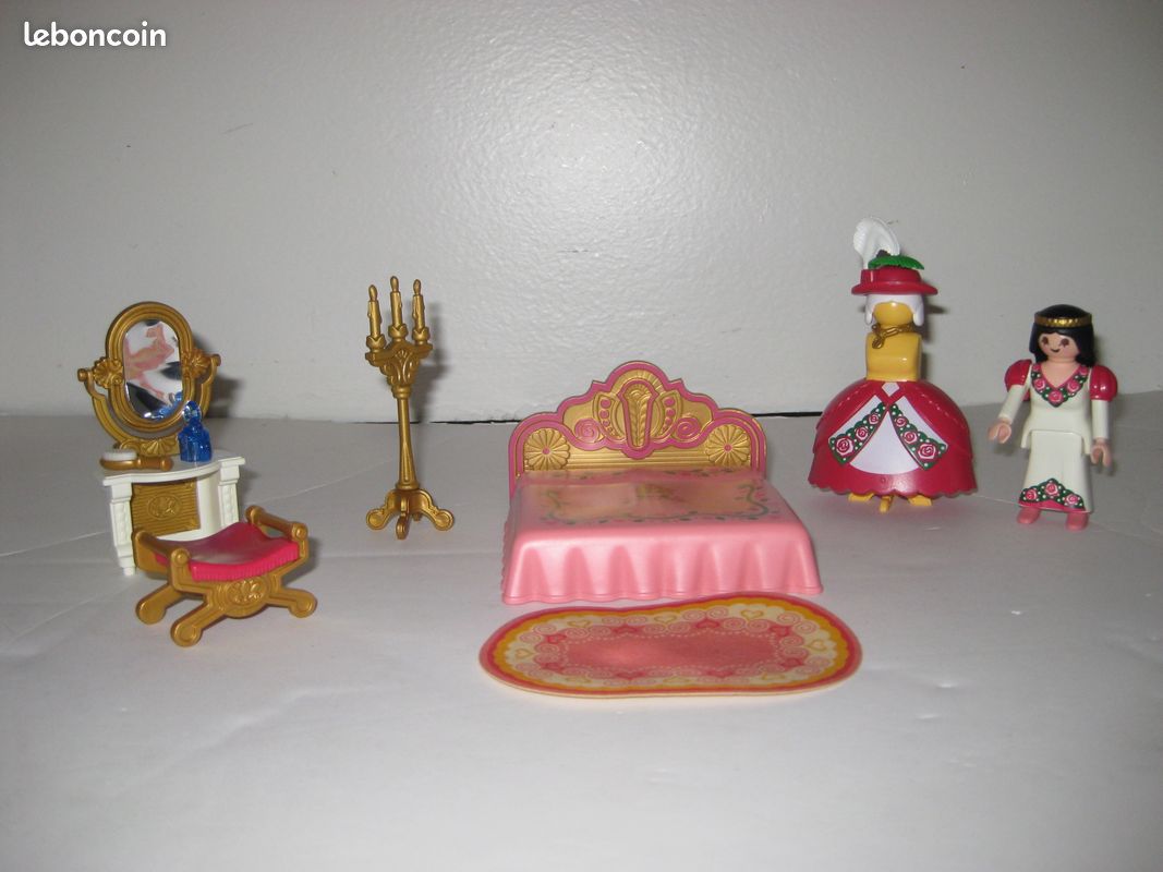 Château de princesse de playmobil n°4250+enfants du château n°4257+4253 chambre princesse (image 10)