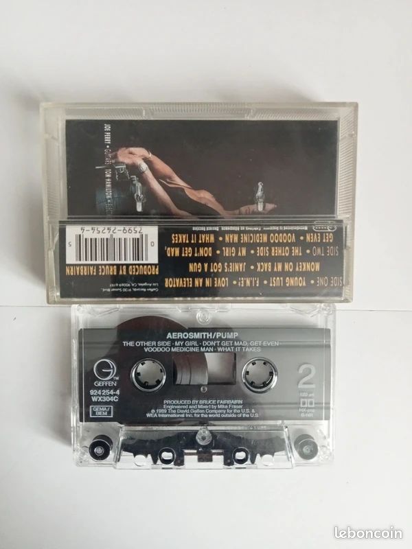 K7 - Cassette audio Aerosmith - Pump 1989 Vintage Hard Rock (image 2)