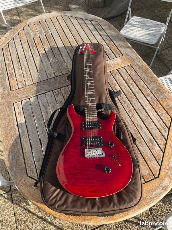 Guitare électrique PRS SE custom 24 ruby red - comme neuve (image 1)