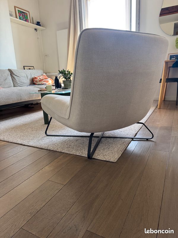 Fauteuil tissu pur lin, Helma Ampm (image 3)