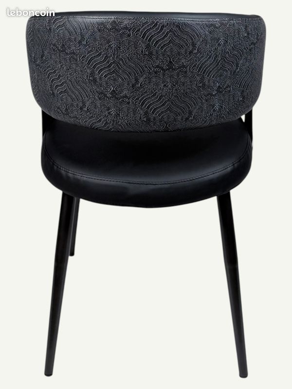 Chaise noire moderne – Style chic – 49 (image 4)