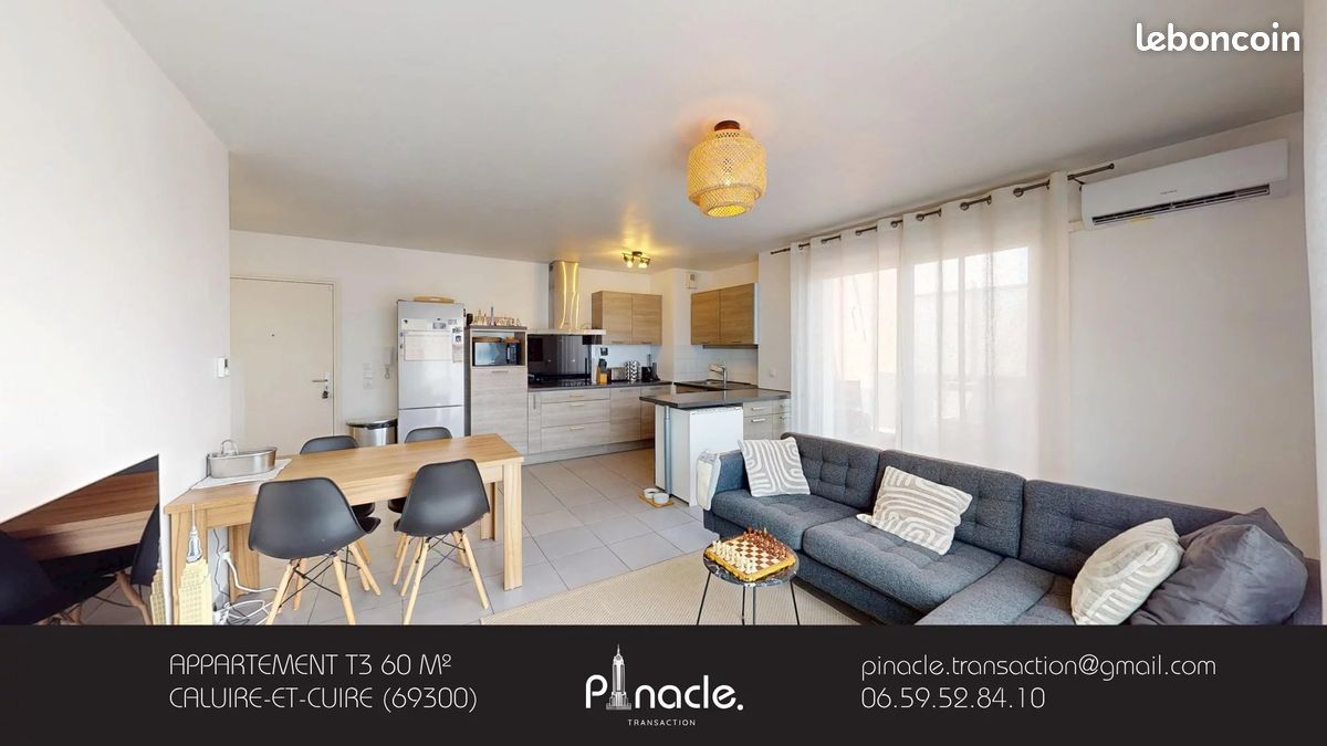 Appartement 3 pièces 60 m² · à Caluire-Et-Cuire · 60 m² · 290 000 €