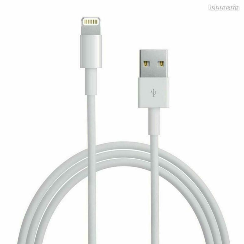 Chargeur Cable USB 1M Cordon Renforcé iPhone 6 7 8 Plus X XS XR 11 12 Pro Max (image 4)