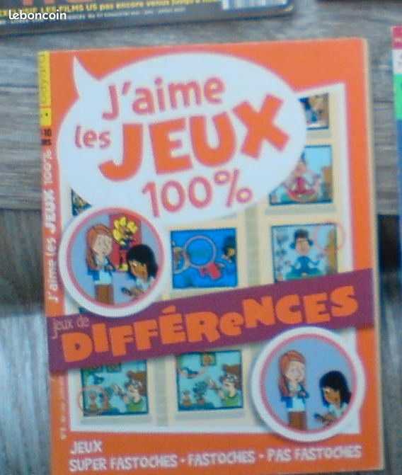 J'aime les jeux 100 % jeux de différences . N° 6 - 2018 (image 1)