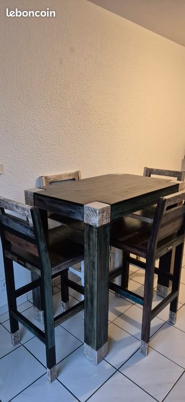 Table haute 4 tabourets goa (image 4)