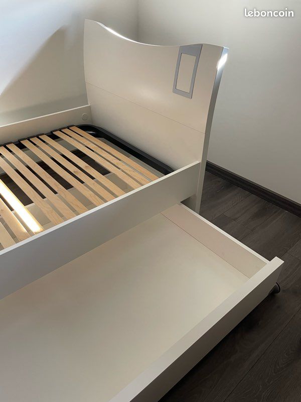 Lit neuf tiroir intégré avec sommier 90x150 cm (image 8)