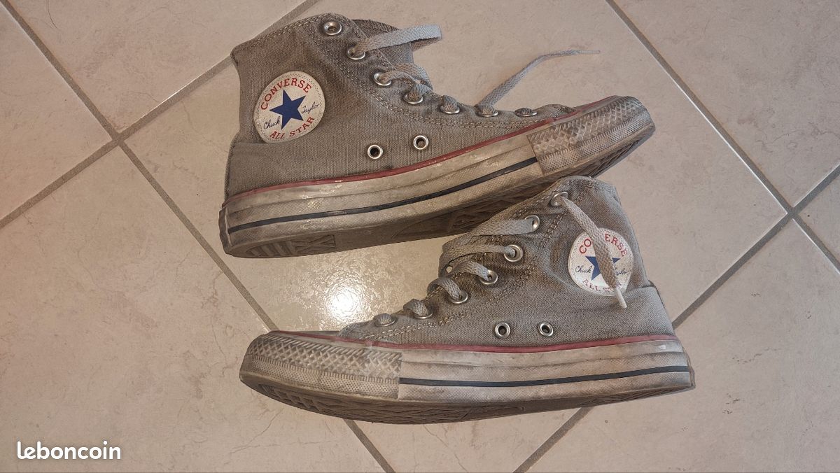 Converse Shoes Converses Hautes Grises Converse Montante Basket