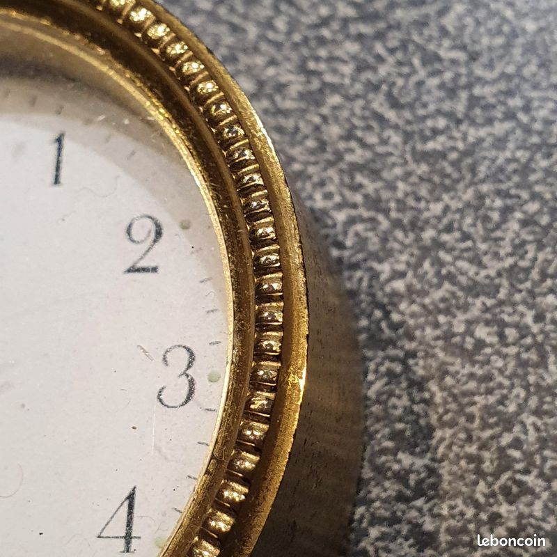 Vintage - Réveil De Voyage Picco Quartz - Fabriqué Au Japon - Analogique Marron