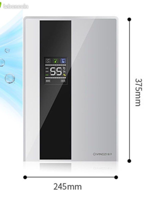 Déshumidificateur Silencieux 75 M² Avec Télécommande - Réservoir 2,8L Arrêt Auto Pour Chambre Sous-Sol Salle De Bain